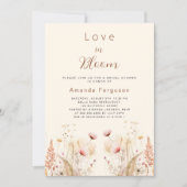 Liebe in blühenden Wildblumen boho Brautparty Einladung (Vorderseite)