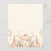 Liebe in blühenden Wildblumen Haushalt Brautparty (Rückseite)