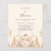 Liebe in blühenden Wildblumen Haushalt Brautparty (Vorderseite)