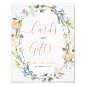 Liebe in blühenden Wildblumen Karten und Geschenke Fotodruck (Vorne)