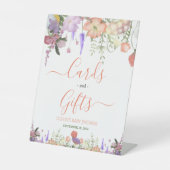 Liebe in blühenden Wildblumen Karten und Geschenke Sockelschild (Vorderseite)