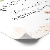 Liebe in blühender Wildblume Rustikales Brautparty Poster (Ecke)