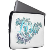 Liebe in Blume Laptopschutzhülle (Vorne Rechts)