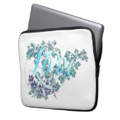Liebe in Blume Laptopschutzhülle (Vorderseite Links)