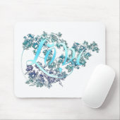 Liebe in Blume Mousepad (Mit Mouse)