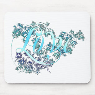 Liebe in Blume Mousepad