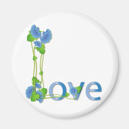 Liebe in Blumen Magnet (Vorne)