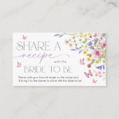 Liebe in Blumenblutschmetterlingsrezeption Begleitkarte (Vorderseite)