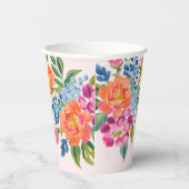 Liebe in blumengeschmücktem blumengeschmücktem Bra Pappbecher (Rechts)