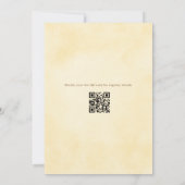 Liebe in Blüte Botanischer QR-Code-Junggesellinnen Einladung (Rückseite)
