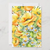 Liebe in Blüte Frühjahr Sommer Blume Brautparty Einladung (Rückseite)