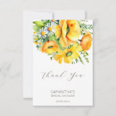 Liebe in Blüte Frühjahr Sommer Brautparty Dankeskarte (Vorderseite)