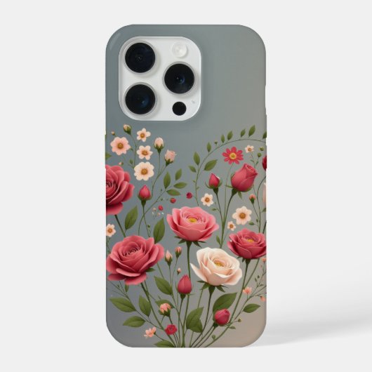 Liebe in Blüte iPhone Hülle (Rückseite)