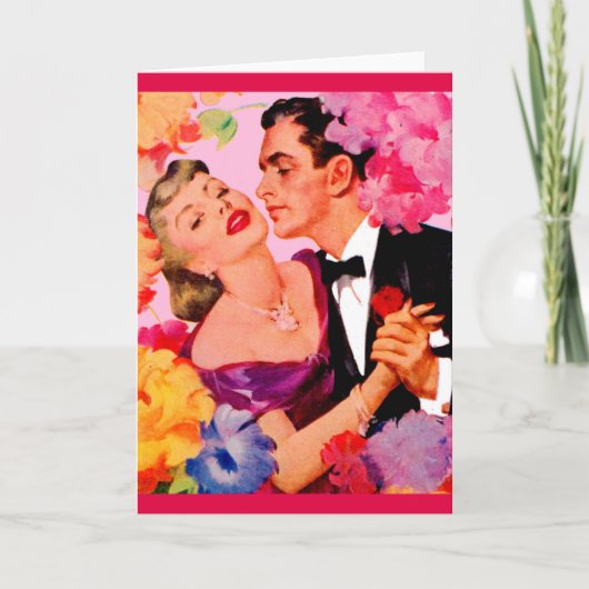 Liebe in Blüte Karte (Vorderseite)