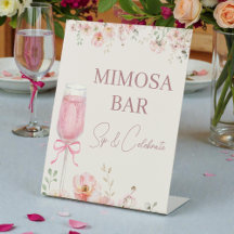 Liebe in Blüte Mimosa-Bar Brautparty