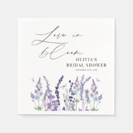 Liebe in Blüte Wildblumen-Junggesellinnenabschied Serviette