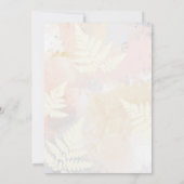 Liebe in Blütenrosa Brautdusche Einladung (Rückseite)