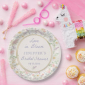 Liebe in blutfloralen Brautparty Paper-Tellern Pappteller (Party)