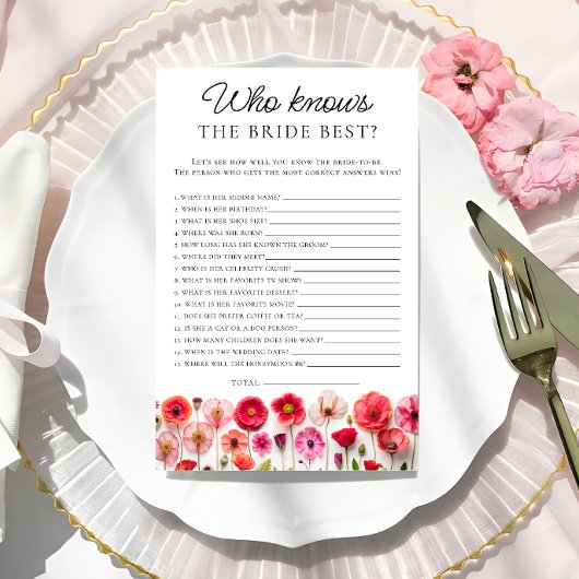 Liebe in Boom, der Braut das beste Duschspiel kenn