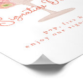 Liebe in Brautparty-Signatur Trinkzeichen Poster (Ecke)