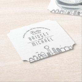 Liebe in Dallas | City Skyline Willkommen Untersetzer