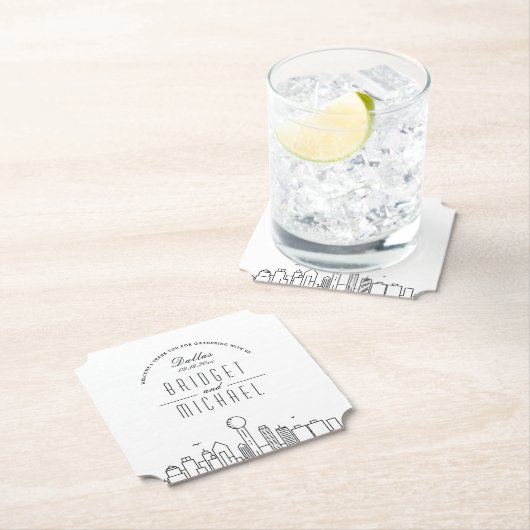 Liebe in Dallas | City Skyline Willkommen Untersetzer (Vor Ort)