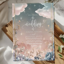 Liebe in den Glitzern und Florals Hochzeit