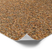 Liebe in den Sand geschrieben Poster (Ecke)