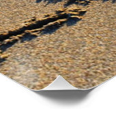 Liebe in den Sand geschrieben Poster (Ecke)