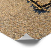 Liebe in den Sand geschrieben Poster (Ecke)