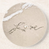 Liebe in den Untersetzer von Sand Beach (Vorne)