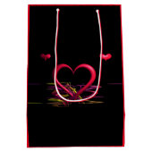 Liebe in der Dunkelheit-Geschenktasche Mittlere Geschenktüte (Rückseite)