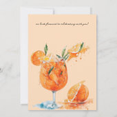 Liebe in der ersten Spritz-Aquarellgruppe Save The Date (Rückseite)
