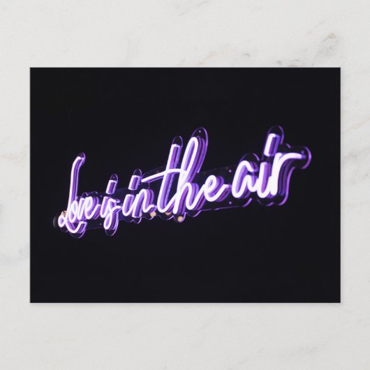 Liebe in der Kunst des typografischen Zeichnens vo Postkarte (Vorderseite)