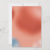 Liebe in der Luft: Einfach elegante Hochzeit Einladung (Rückseite)