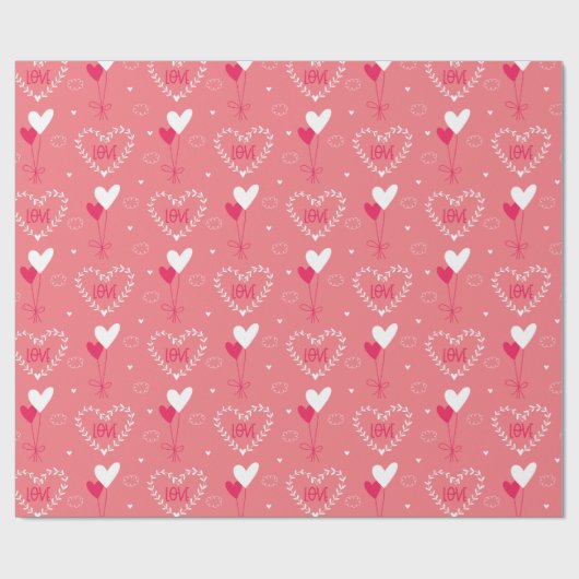 Liebe in der Luft Geschenkpapier (Flach)