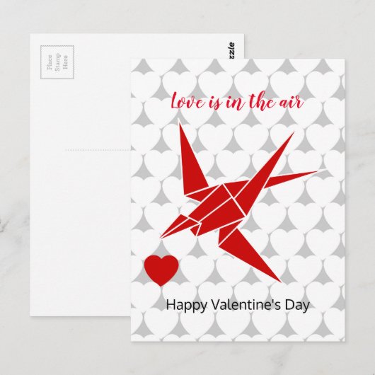 Liebe in der Luft Postkarte (Vorne/Hinten)