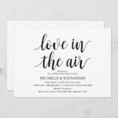 Liebe in der Luft Probe Abendessen Einladungskarte Einladung (Vorne/Hinten)