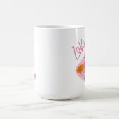 Liebe in der Luft Valentinin Vögel und Blume Kaffeetasse (Mittel)