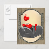 Liebe in der Post Postkarte (Vorne/Hinten)