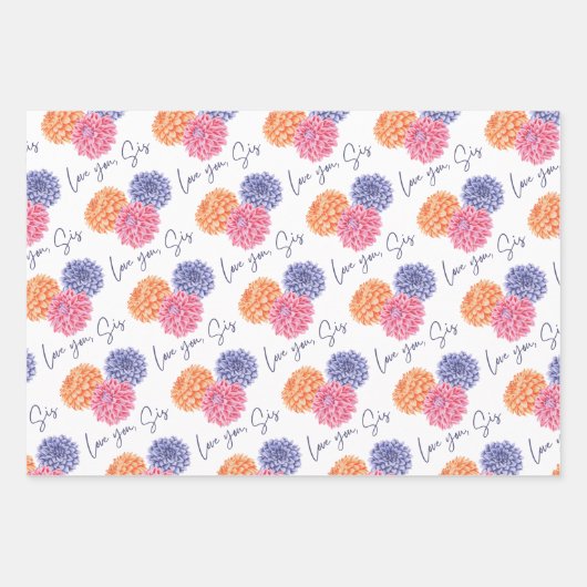 Liebe, in der Sie Papier als Flachblatt Set 3 sehe (Vorderseite)