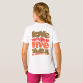 Liebe, in der Sie T-Shirt leben (Schwarz voll)