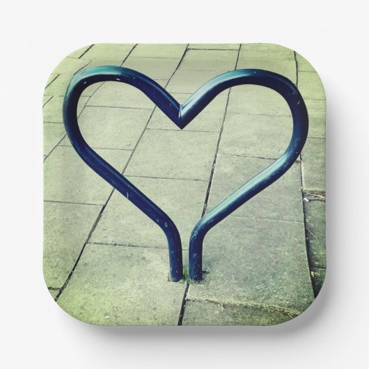 Liebe in der Stadt Pappteller (Vorderseite)