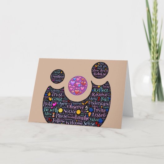 Liebe in der Verhältnis-Grußkarte mit Umschlag Karte (Vorderseite)