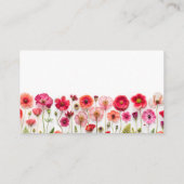 Liebe in der Wildblume Bloom Begleitkarte (Rückseite)