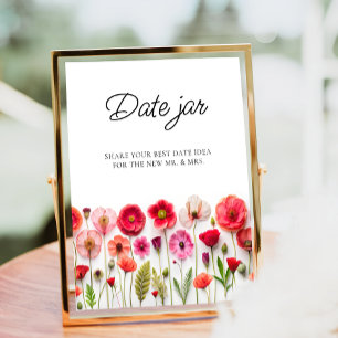 Liebe in der Wildblume Bloom Datum Nachtideen Datu Poster