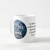 Liebe in die Tasse der Mond- und Hintergalaxie (Vorderseite Links)