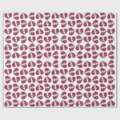 Liebe in Druckmuster Geschenkpapier (Flach)