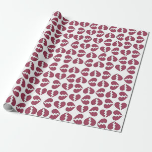 Liebe in Druckmuster Geschenkpapier