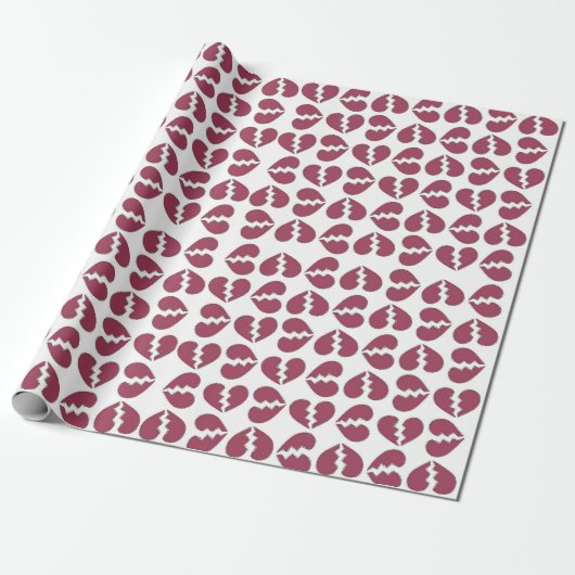 Liebe in Druckmuster Geschenkpapier (Ungerollt)